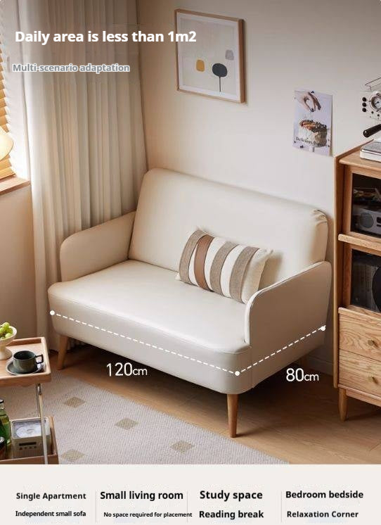 Beech Solid Wood Technology Cloth Sofa