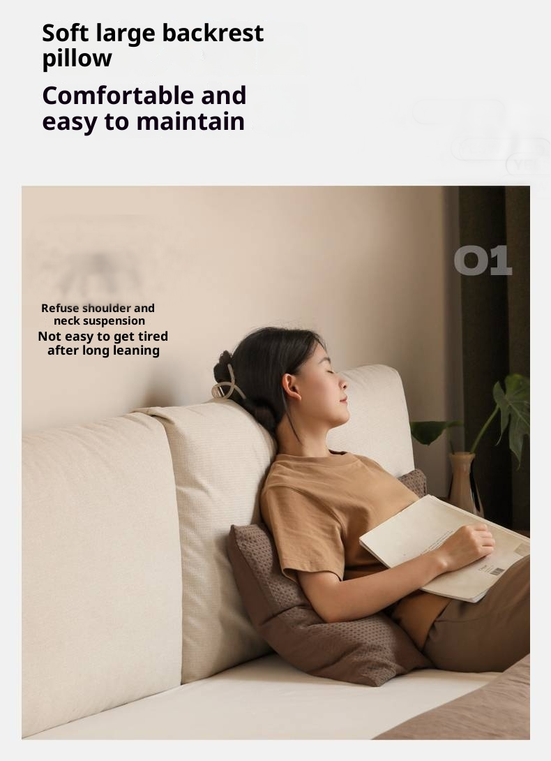 Oak Solid Wood Modern Simple Fabric Soft-Padded Box Bed