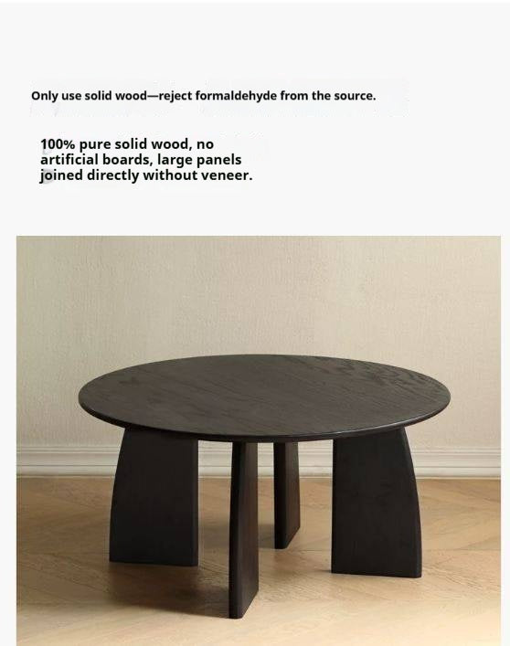Oak Solid Wood Coffee Table Smoky
