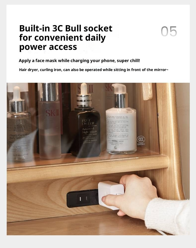 Ash Solid Wood Modern Dressing Table