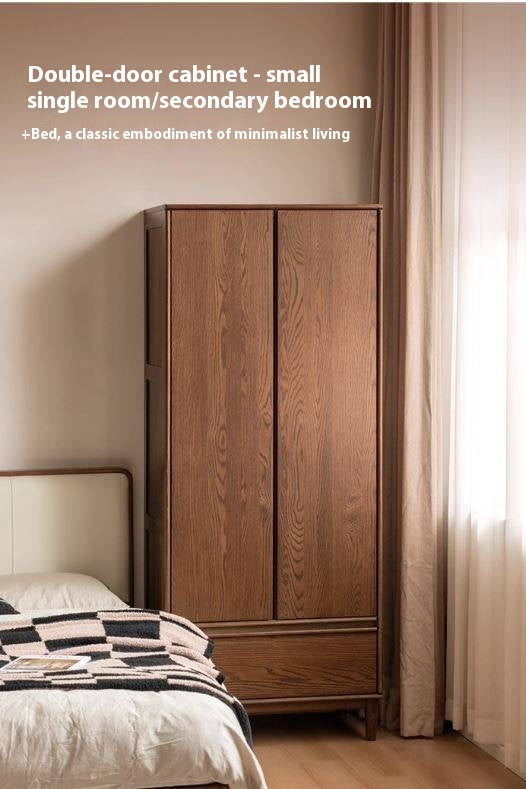 Oak Solid Wood Modern Off-Floor Wardrobe.