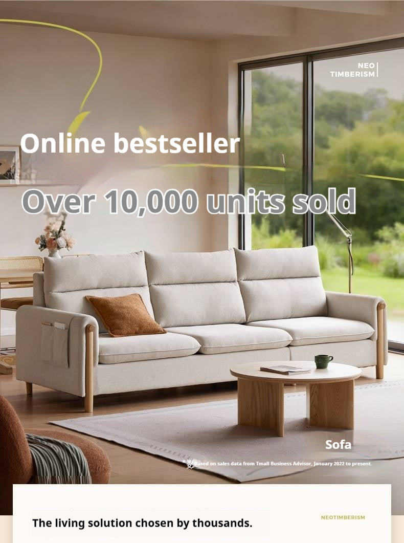 Fabric Contemporary Sectional Sofa with Relaxed Seating