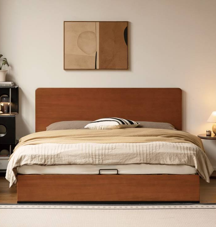 Poplar Solid Wood Bauhaus Box Bed