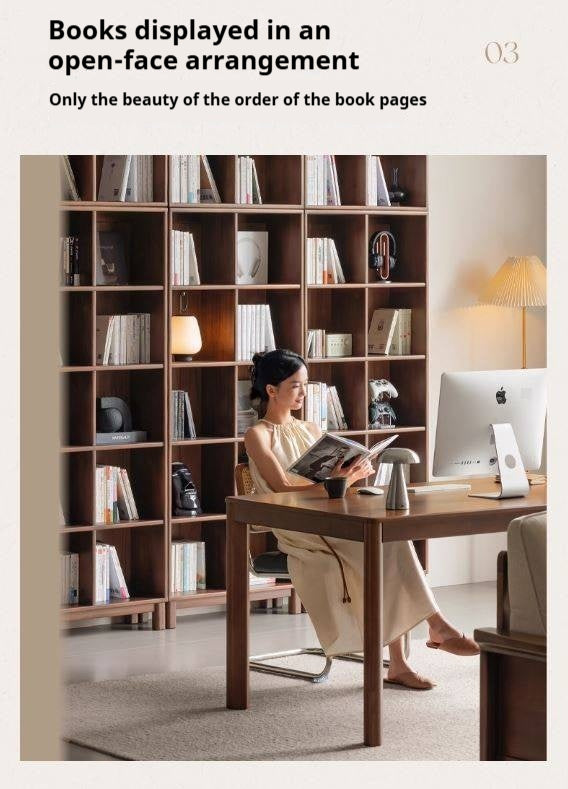 Sandalwood Solid Wood Combination Bookshelf