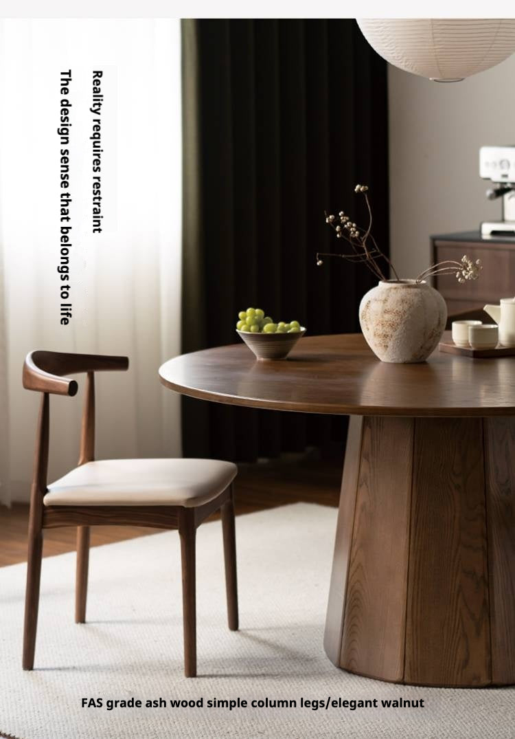 Ash, Black Walnut Solid Wood Modern Large Dining Table