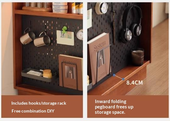 Tulipwood Solid Wood Vintage Style Stone Slab Bar Table