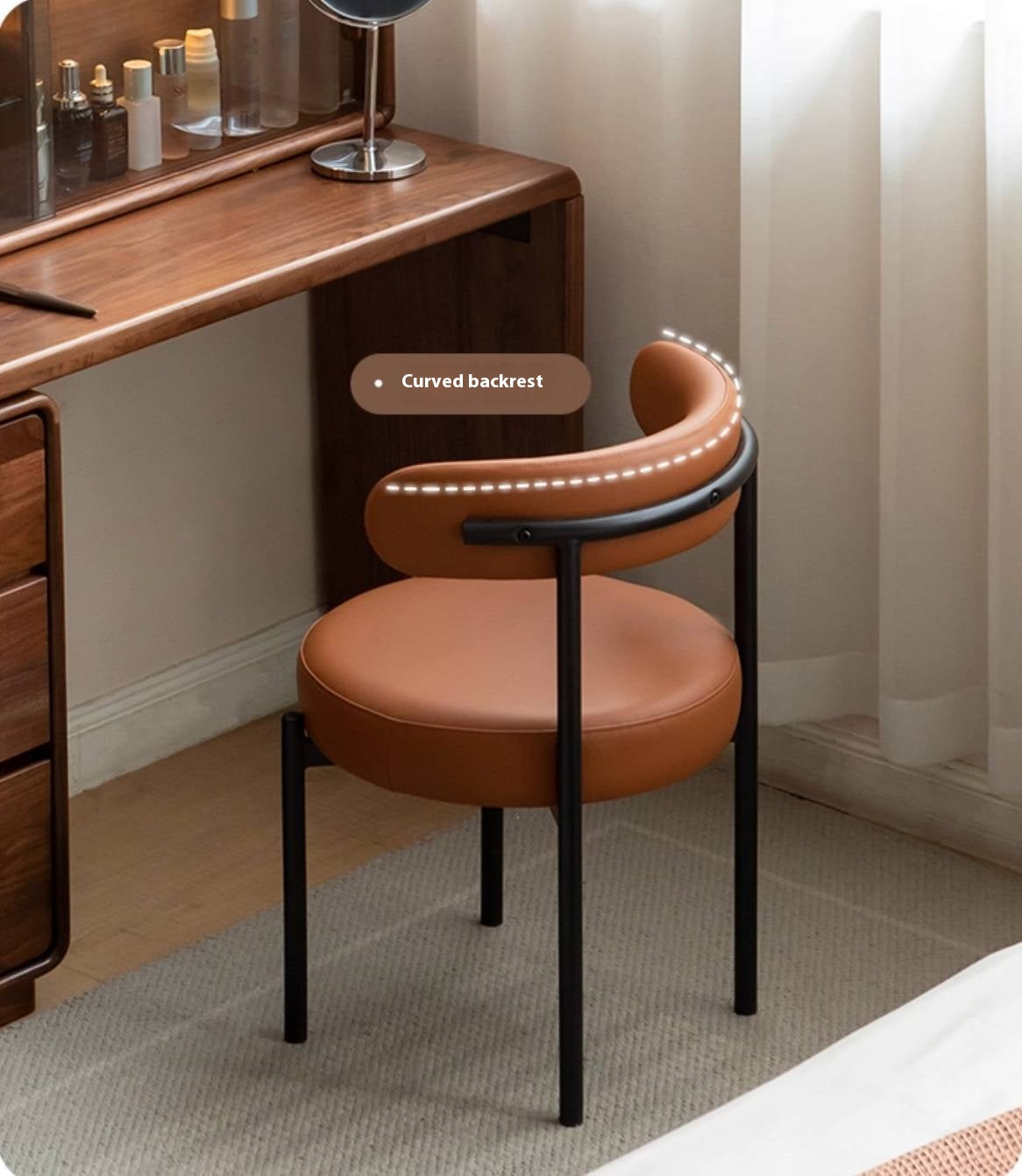 Fabric, Leather Bauhaus Style Chair