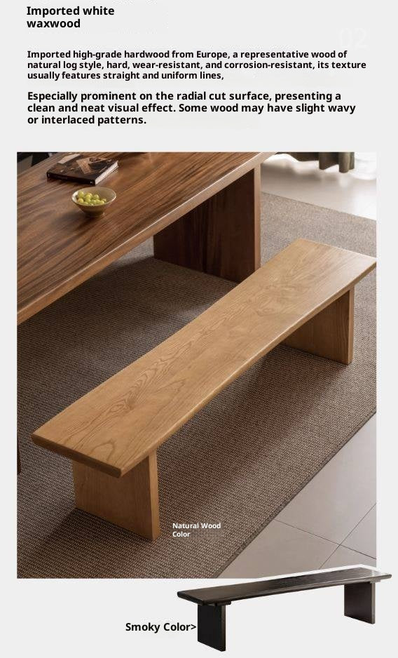 Black Walnut,Ash, South American Walnut Solid Wood Wabi Sabi Bench