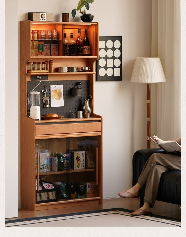 Cherry Solid Wood Ultra-thin Sideboard