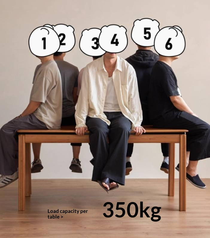 Cherry Solid Wood Vintage Style Dining Table