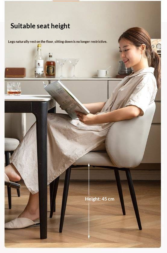 Soft Gray Leisure Dining Chair