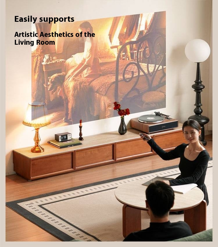 Poplar Solid Wood Ancient Style TV Cabinet