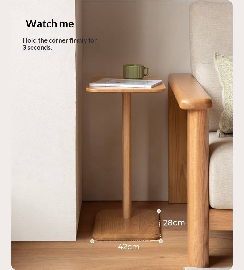 Oak Solid Wood Modern Minimalist Style Side Table