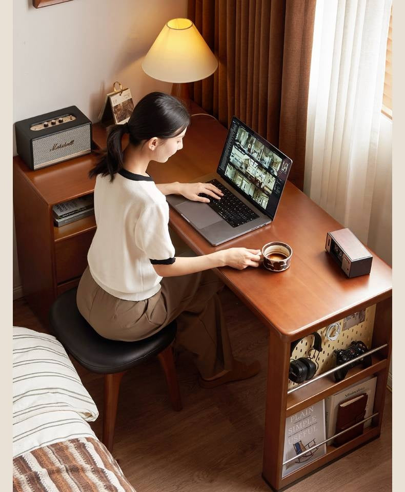 Poplar Solid Wood Antique Style Office Desk