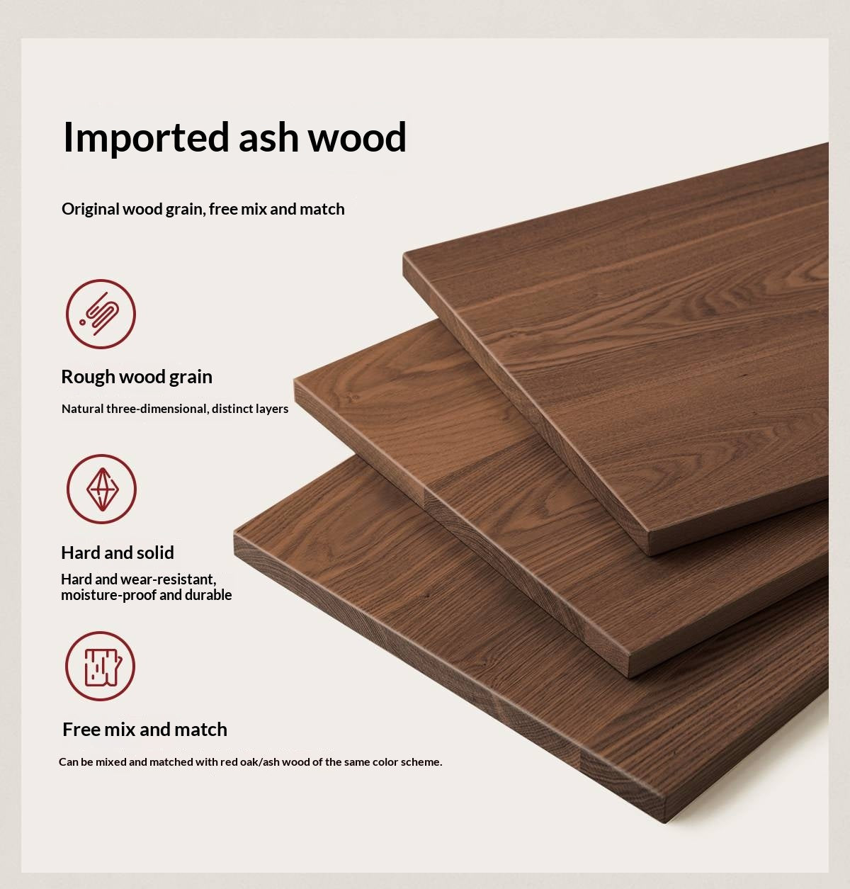 Black Walnut, Ash Solid Wood Daybed Sleeper Sofa with Slatted Wood Back and Arms