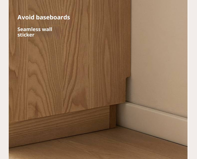 Ash, Oak Solid Wood Wabi-sabi Style Chest Of Drawers