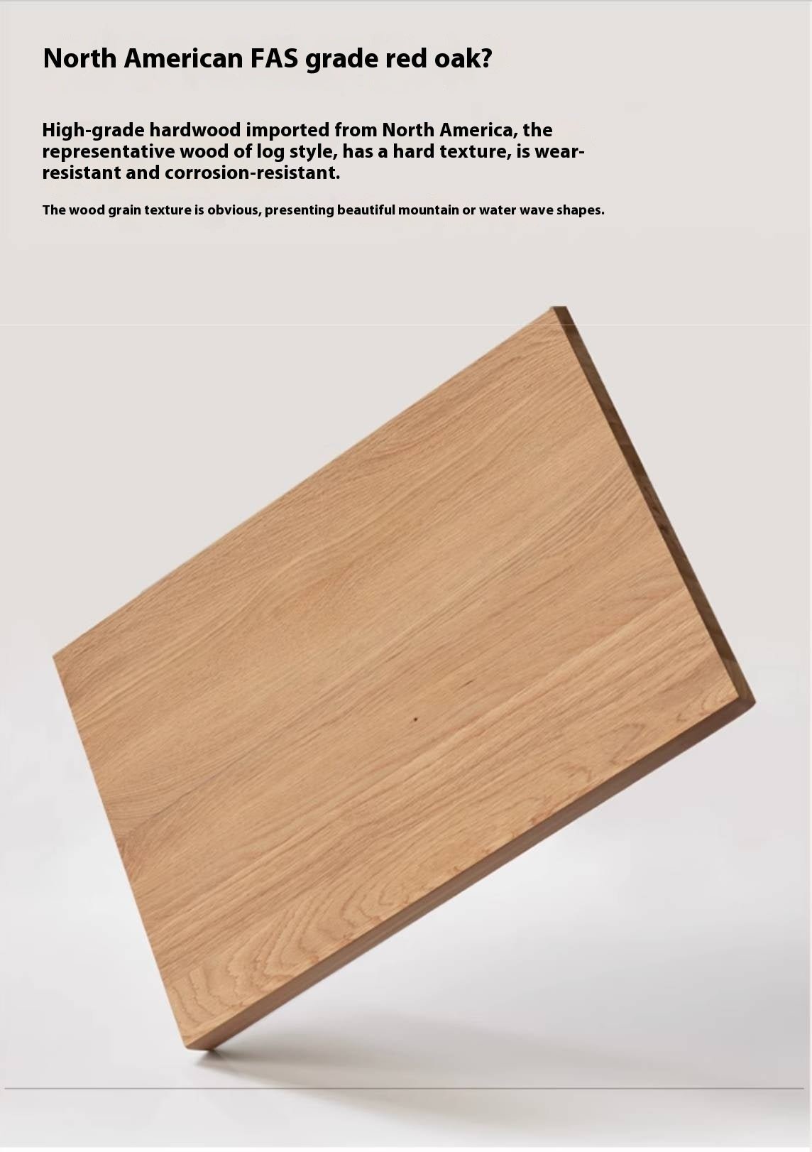 Red Oak, White Oak, White Ash Solid Wood Two-drawer Nightstand