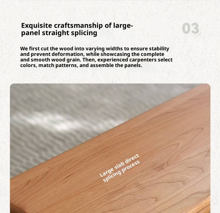 Cherry Solid Wood Bedside Long Bench