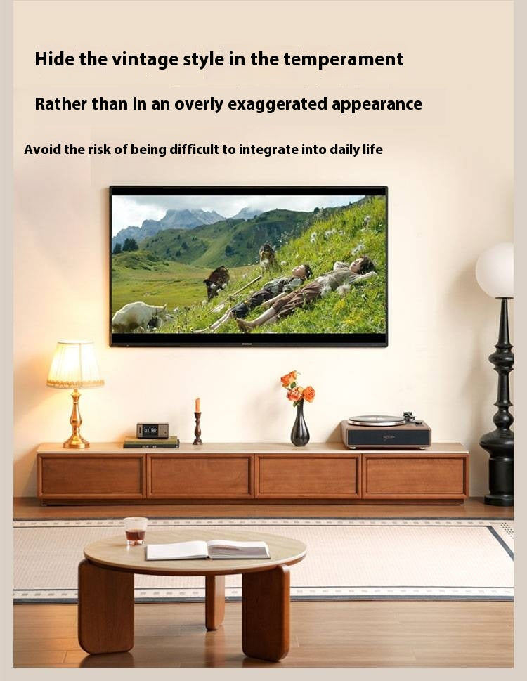 Poplar Solid Wood Ancient Style TV Cabinet