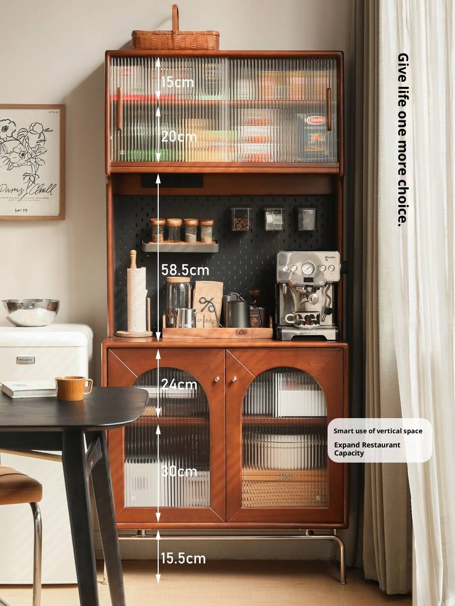 Poplar Solid Wood Style Retro Sideboard