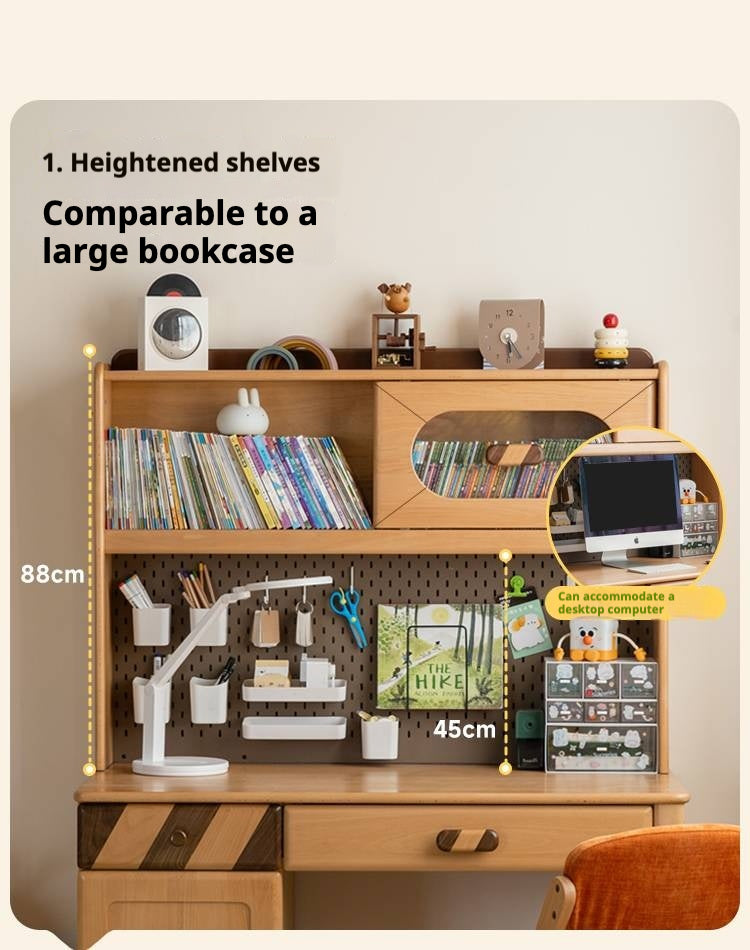 Beech Solid Wood Children's Study Table.