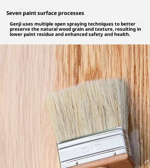 Oak Solid Wood Backrest Dining Chair.