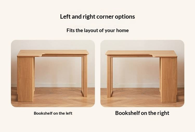 Beech Solid Wood Kids Corner Desk