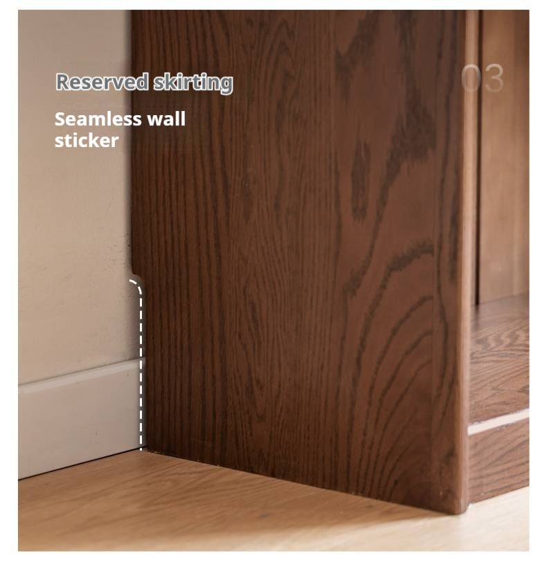 Oak Solid Wood Dustproof Bookcase