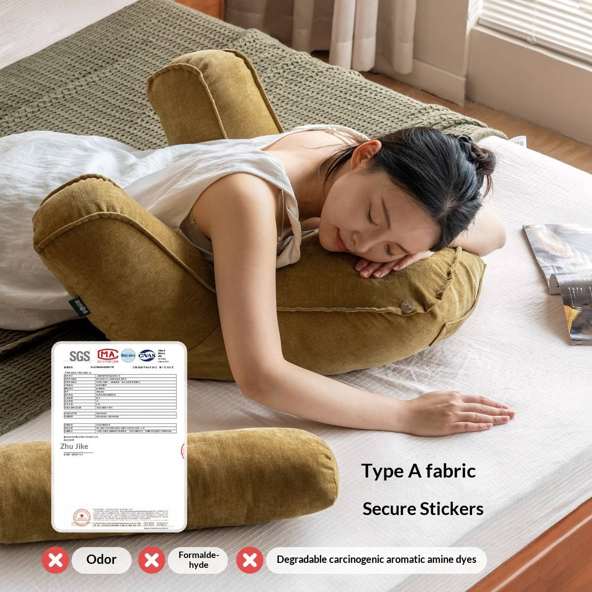 Headboard with Large Upholstered Reading Backrest