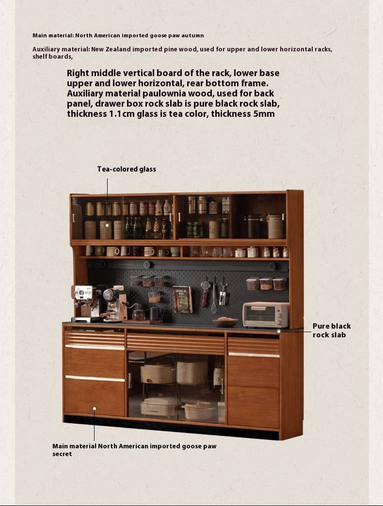 Tulipwood Solid Wood Bauhaus Rock Plate Sideboard