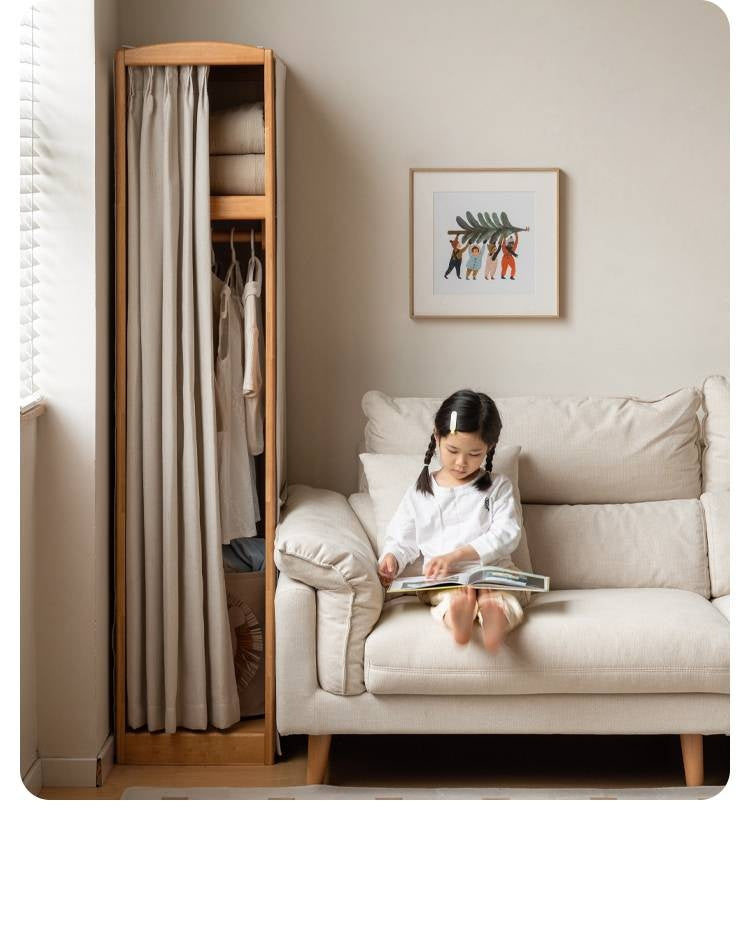 Birch Solid Wood Kids Wardrobe