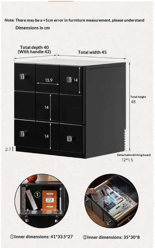 Solid RubberWood Retro Style Side Cabinets