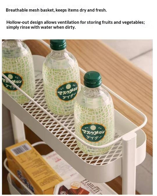 Mini Cart, Modern And Minimalist Kitchen Storage Rack