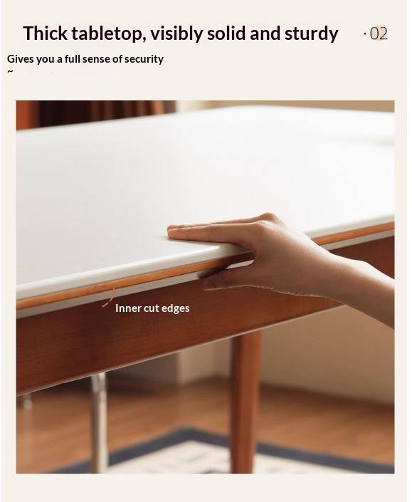 Tulipwood Solid Wood Retro Style Dining Table