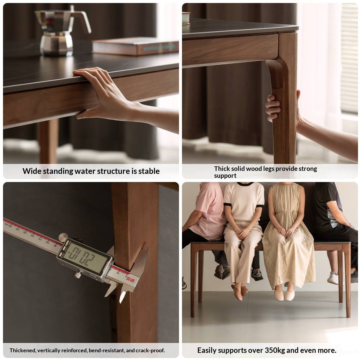 Black Walnut Dining Tables With Slate Top