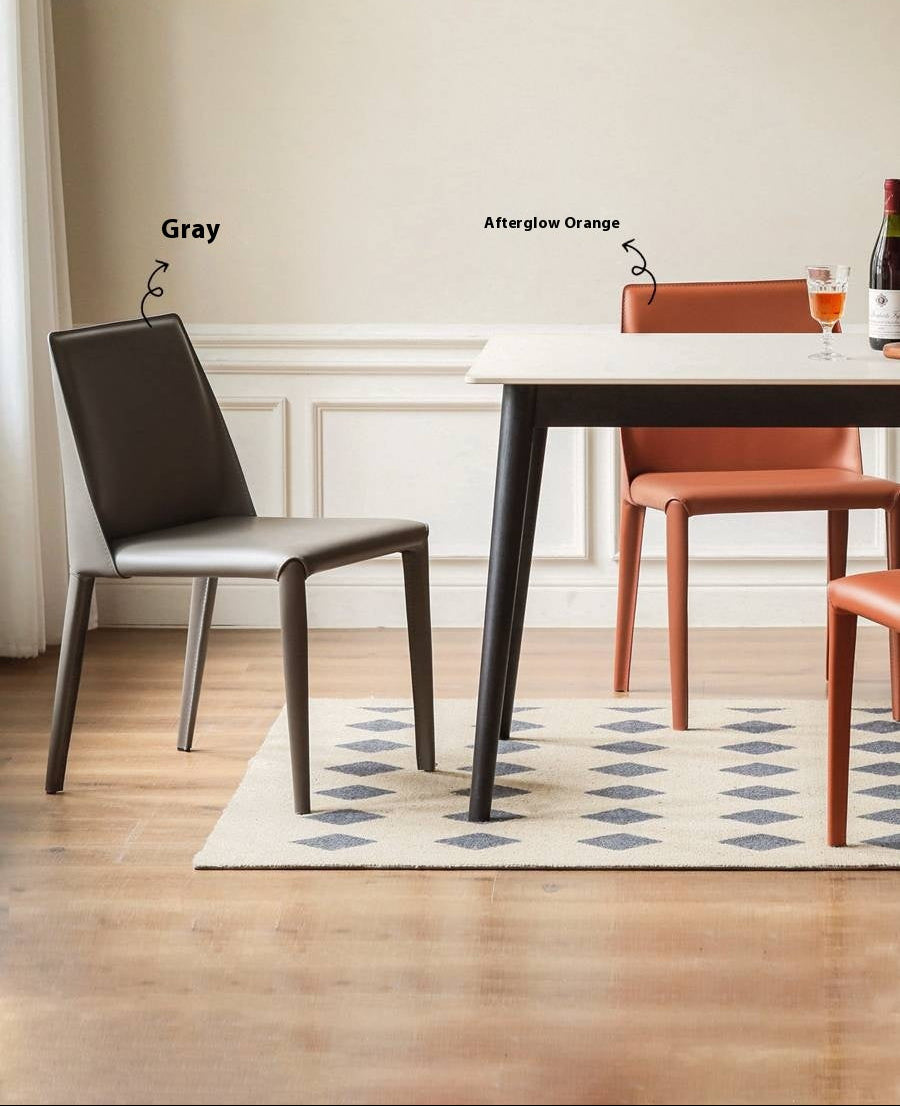 Set pcs 4 Leather Soft Nordic Style Dining Chair