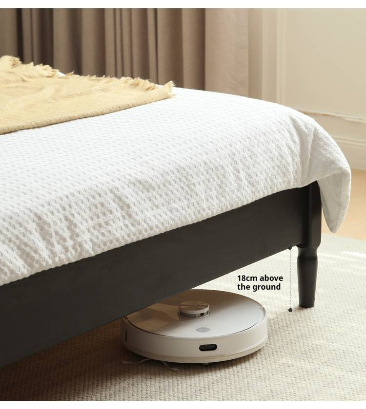 Oak Solid Wood Technology Cloth American Soft Back Bed