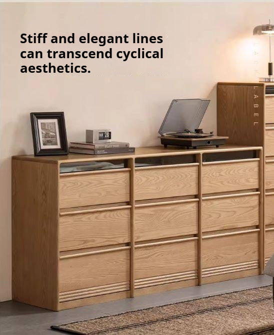 Ash Solid Wood Modern Chest of Drawers