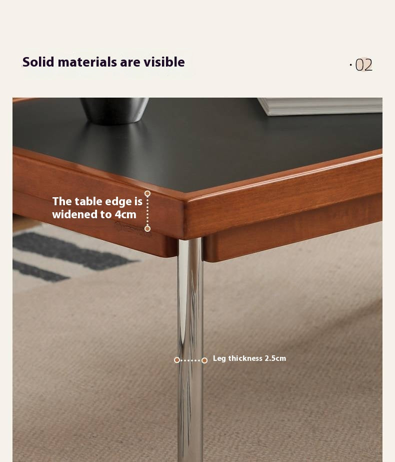 Poplar Solid Wood Ancient Square Coffee Table