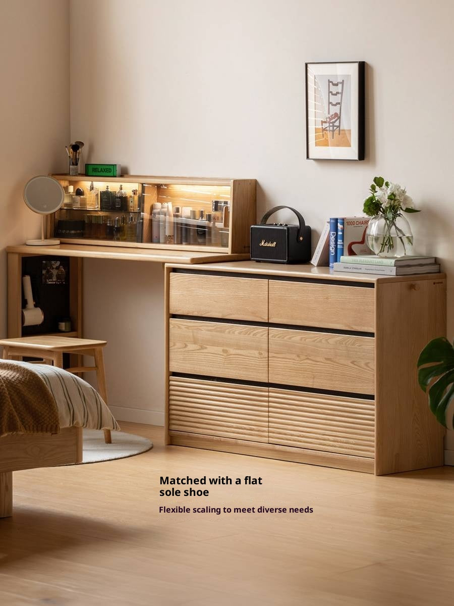 Ash Solid Wood Modern Minimalist Chest Of Drawers