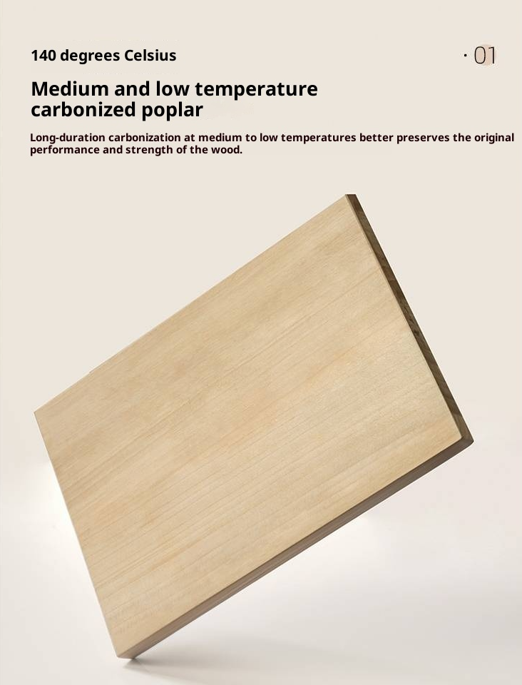 Poplar Solid Wood Floating Soft Bed, Vintage with Light