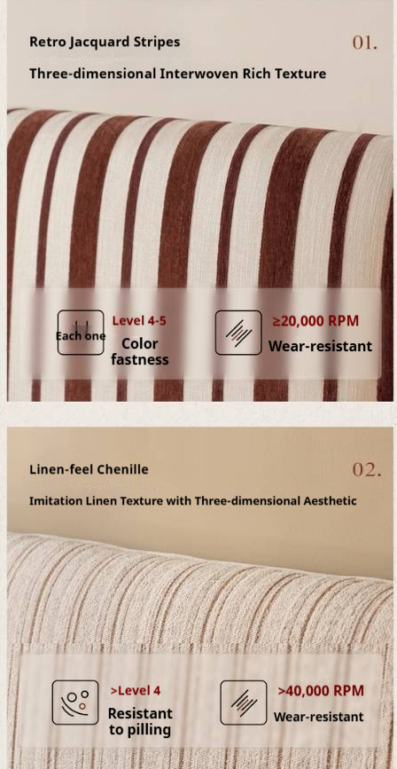 Cherry Solid Wood Fabric Upholstered Bed