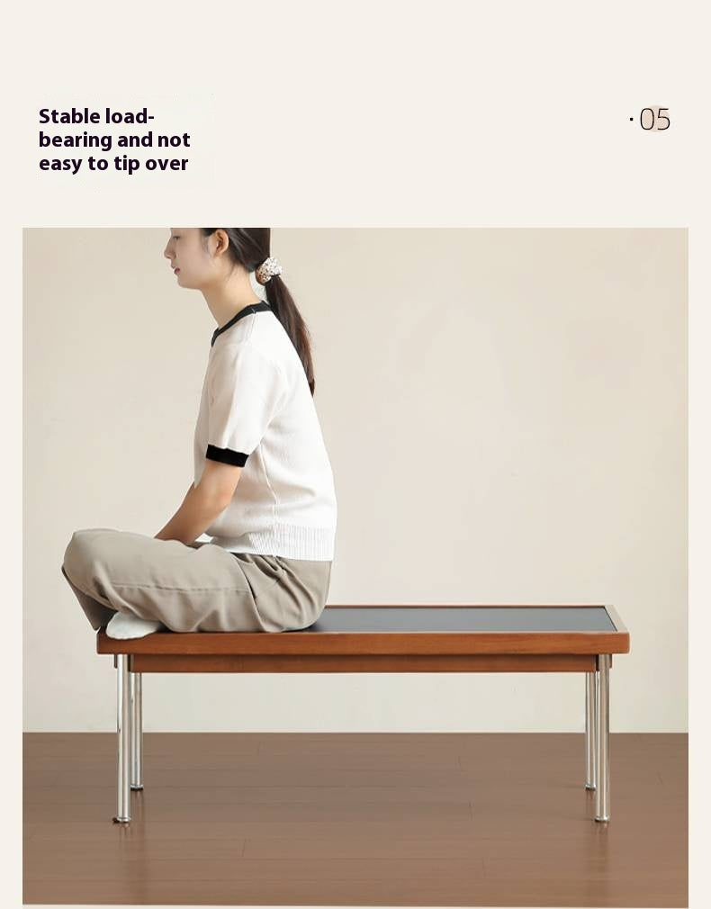 Poplar Solid Wood Ancient Square Coffee Table