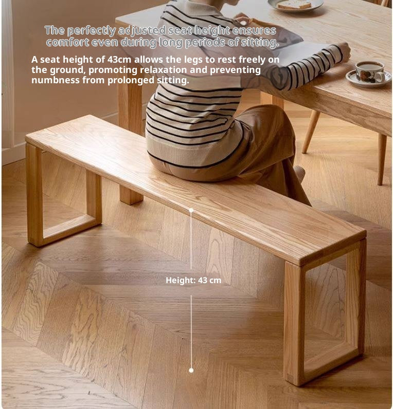 Ash, Oak, Cherry, Beech Solid Wood Long Bed end Bench