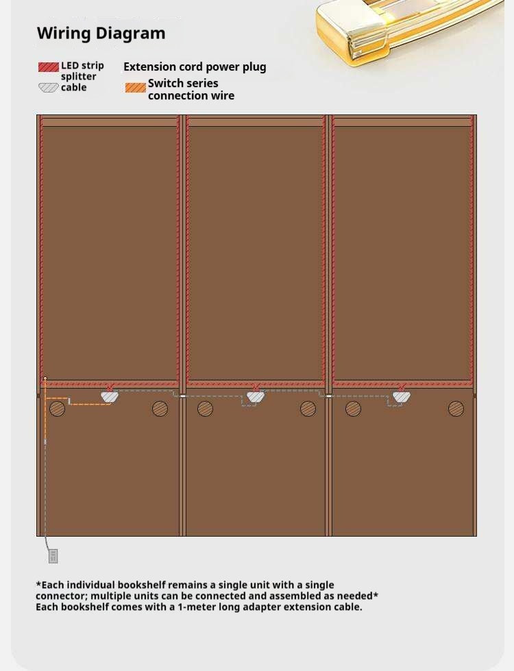 Cherry Solid Wood Bookcase Display Storage Cabinet for Study