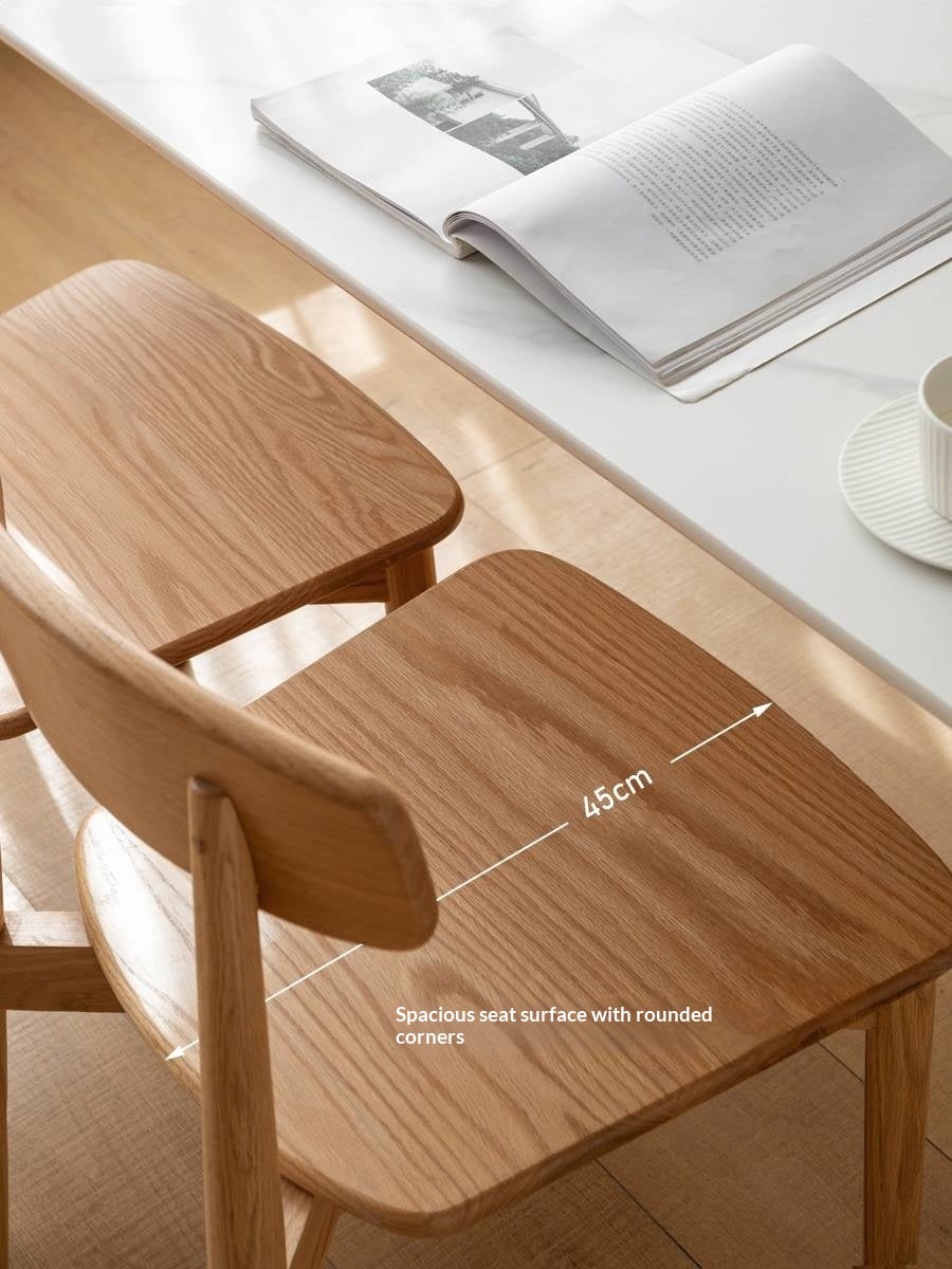 4 pcs set - Black Walnut, White Ash, Ach, Oak, Cherry, Solid RubberWood Dining Chair