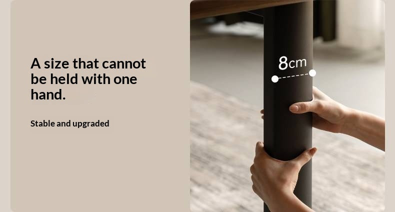 Black Walnut, Sandalwood Solid Wood Italian Light Luxury Dining Table