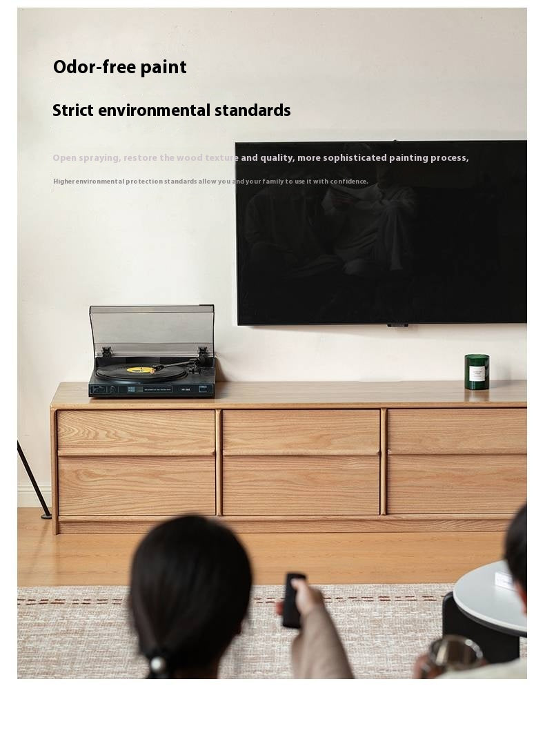 Oak, Ash Solid Wood Modern Skeleton Line TV Cabinet