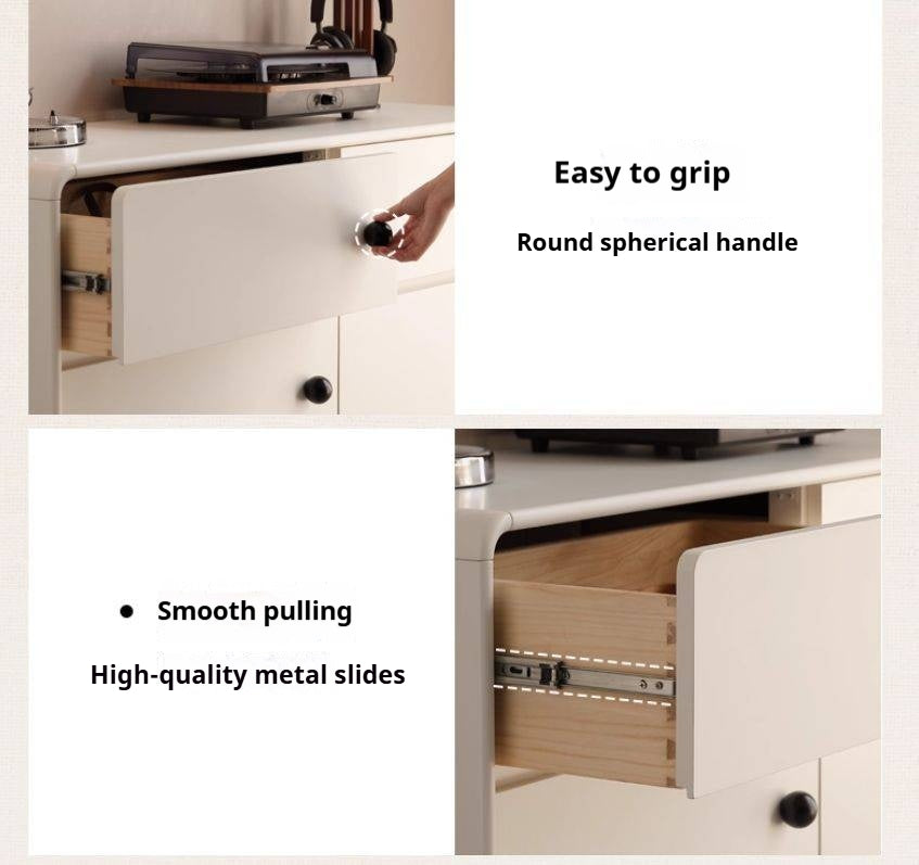 Solid Rubberwood Modern Drawer Chest