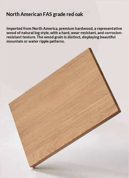 Oak Solid Wood Modern Minimalist Nightstand